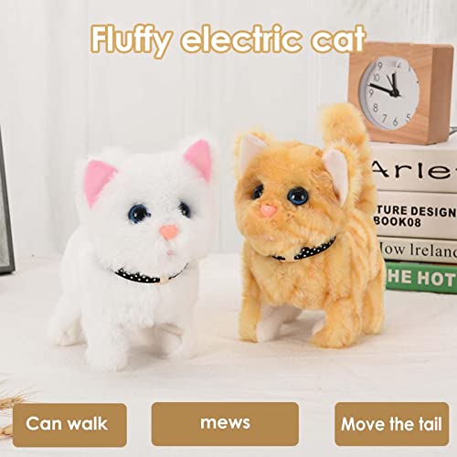 Juguete de Gatita Interactiva, Gatito Peluche Electrónico Gato Interactivo Puede Caminar y Maullar, Furreal Friends Gatito Gato Juguete Regalo para Bebé Niños