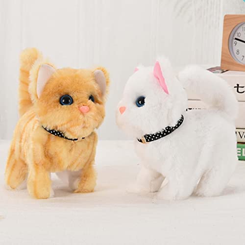 Juguete de Gatita Interactiva, Gatito Peluche Electrónico Gato Interactivo Puede Caminar y Maullar, Furreal Friends Gatito Gato Juguete Regalo para Bebé Niños