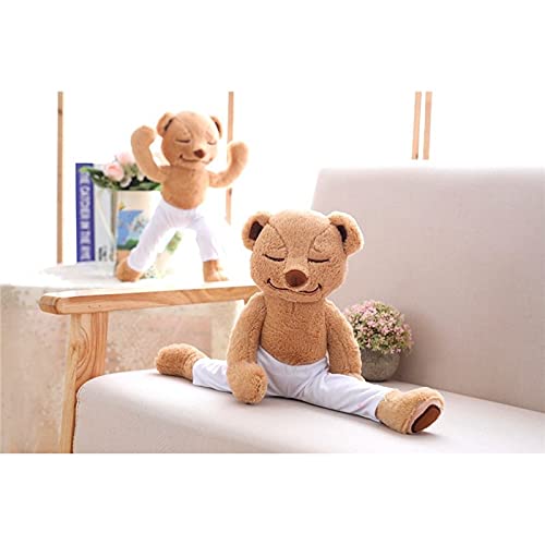 Lindo peluche de peluche osos de peluche de yoga juguetes rellenos de peluches de peluche de yoga oso muñeca muñeca de peluche de peluche oso creativo variedad