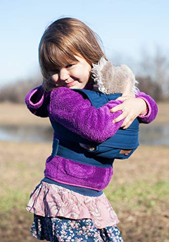 marsupi Portabebés para muñecas a partir de 2 años, algodón orgánico, con cierre de velcro (marsupi mini/portabebés, azul/océan)