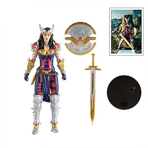 McFarlane Toys 15144 DC Multiverse 7" Wonder Woman Diseñado por Todd, Multicolor