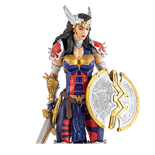 McFarlane Toys 15144 DC Multiverse 7" Wonder Woman Diseñado por Todd, Multicolor