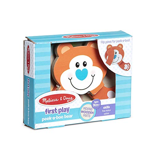 Melissa & Doug First Play-Peek-a-Boo Bear Juguetes de Madera 2+ Regalo para niño o niña