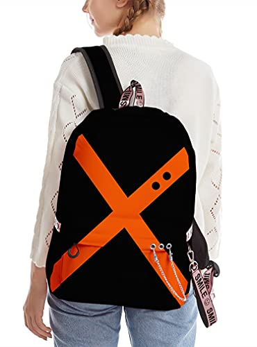 Mochila de 17 pulgadas Anime My Hero Academia para la escuela, adolescentes, muchachos y muchachas bolsa MHA Anime Bakugo Deku Todoroki, mochilas para ordenador portátil, Bakugo, 43,18 cm