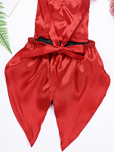 MSemis Disfraz Circo Ringmaster para Bebé Niñas Cosplay Gran Showman Body Bebés Rayado Cola de Lentejuelas Traje Disfraces Fiesta Cosplay Halloween Navidad Rojo B 18-24 Meses