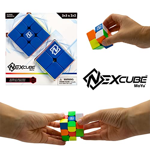 Nexcube 3x3 + 2x2 Clásico. El Pack Ideal para Aprender a Resolver el Cubo, Multicolor, Classic, Multi (Goliath 919903)