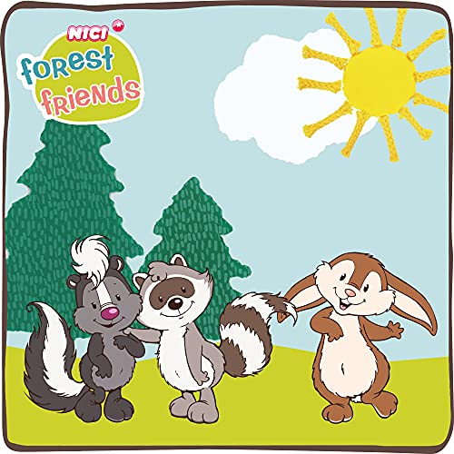 NICI Chiala el tierno 25cm – mapaches, niños y bebés – Peluches esponjosos para abrazar y Jugar – Juguetes Suaves para Mascotas – Colección Forest Friends, Color Negro/Gris, 25 cm (47340)