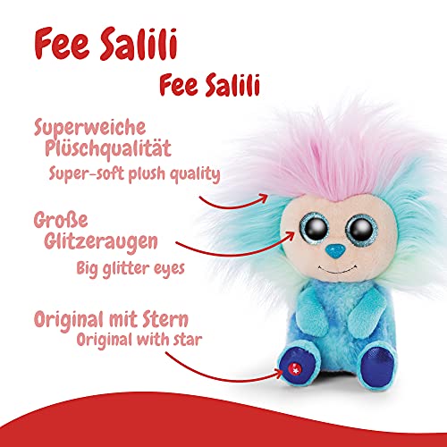 NICI Glubschis: El tierno muñeco de Trapo Original Fee Salili 15 cm – Juguetes de Peluche con Grandes Ojos Brillantes y Peinados Locos, 46894