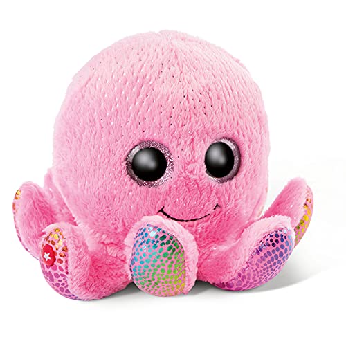 NICI Glubschis: Tierno Pulpo de Juguete Original Poli 22 cm - Juguetes Criaturas Marinas para Amantes de los Peluches, Animal de Relleno Rosa con Grandes Ojos Brillantes para abrazar y Jugar, 46969