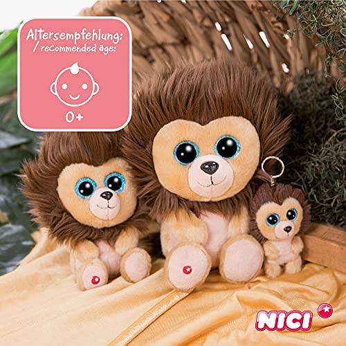 NICI Original – Glubschis Cliff león 25 cm – Lindos Juguetes tiernos – Muñeco Esponjoso con Grandes Ojos Brillantes – Peluches de zoológico para abrazar y Jugar, Color marrón, (46950)