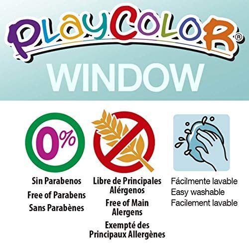 Playcolor Window One Pintura Para Cristales , 12 colores surtidos , 02011