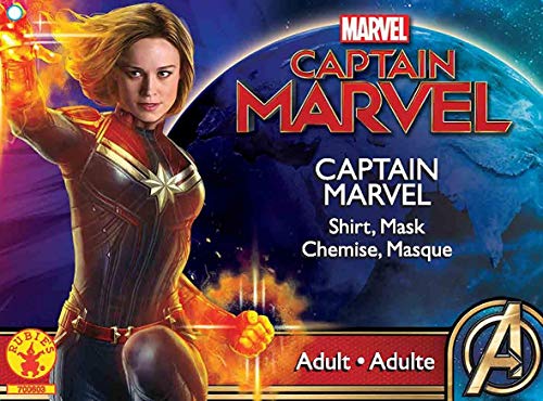 Rubies - Disfraz Oficial del Capitán Marvel Hero Kit, Camiseta y Diadema para Mujer Adulta