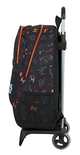 Safta Mochila Escolar con Carro de Star Wars The Dark Side, 330x150x430mm, negro/naranja, M (M313)