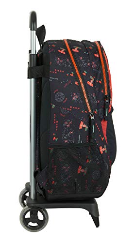 Safta Mochila Escolar con Carro de Star Wars The Dark Side, 330x150x430mm, negro/naranja, M (M313)