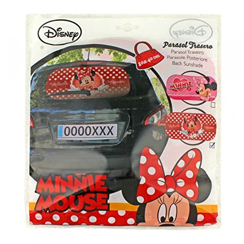 Sambros CAR-201-01 - Parasol para Ventana Trasera de Coche de Minnie Mouse