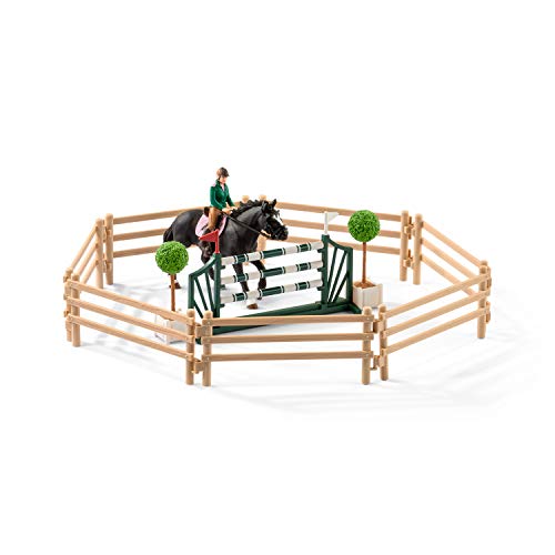 Schleich 42389 Horse Club play set - escuela de equitación con jinetes, juguetes a partir de 5 años