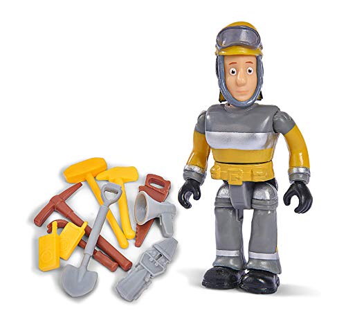 Simba 109251056 - Figura de Sam el Bombero con Accesorios III (6 Compartimentos), Cada Huevo Contiene una Figura con Accesorios, 10 cm