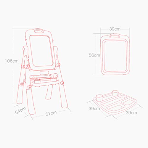 Tablero de graffiti tipo garabato Escritura de los niños Graffiti Molde Tablero de dibujo de doble cara Altura Ajustable arte caballete Tablero de dibujo Aprendizaje de juguetes educativos for niños t