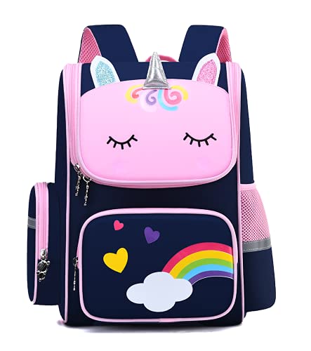 TiannaKitten Mochila escolar para niñas escuela de Elmentary ligera para niños Bolsa para niños impermeable Bolsa para libros de moda Mochila simpática Adolescentes Mochila para estudiantes duradera