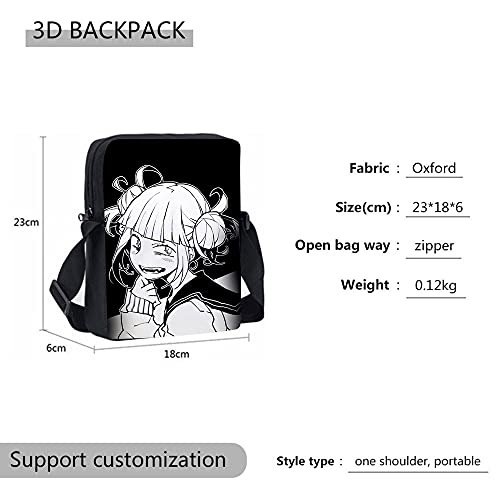 Tongyundacheng Juego de 3 piezas My Hero Academia Mochila 3D Impreso Moda Anime Cartoon School Bag Suit Incluye Mochila Bolsa de Hombro Estuche de lápices para Estudiantes Viajes Camping