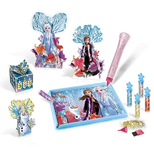 Toy Partner- Disney GLITTERIZZ Frozen II Set MÁGICO, con Purpurina Y Pincel, Multicolor (23026)