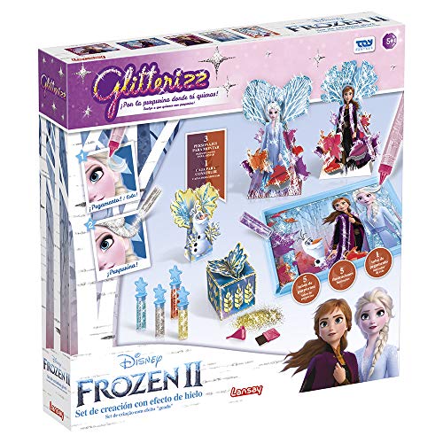 Toy Partner- Disney GLITTERIZZ Frozen II Set MÁGICO, con Purpurina Y Pincel, Multicolor (23026)