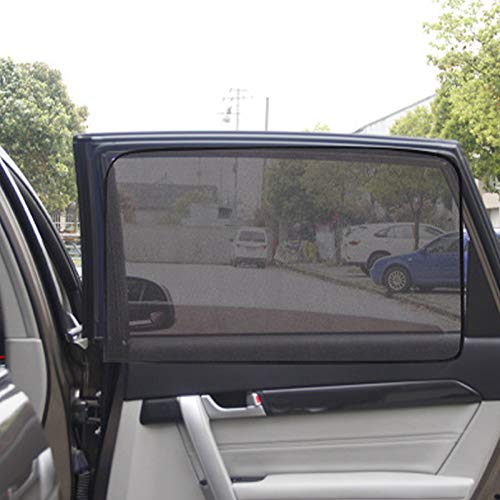 TOYANDONA 2 Piezas Ventana Lateral del Coche Parasol Magnético de Privacidad Sombrilla Cortina de Malla de Coche Protección Solar Cubierta de La Ventana para Bebé Durmiendo