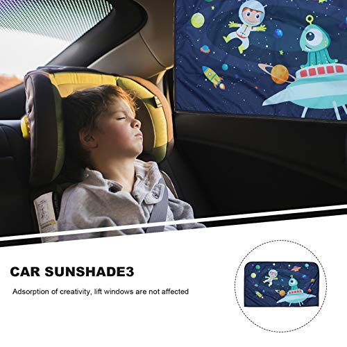 TOYANDONA Cortina de Sol para Coche para Ventana Lateral Protector de Sombrilla para Bebés Niños Protege del Brillo del Sol Bloques de Calor Rayos UV Deslumbrante Interior del Coche