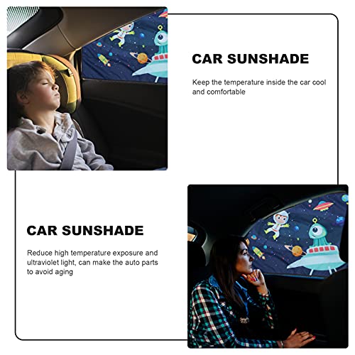 TOYANDONA Cortina de Sol para Coche para Ventana Lateral Protector de Sombrilla para Bebés Niños Protege del Brillo del Sol Bloques de Calor Rayos UV Deslumbrante Interior del Coche