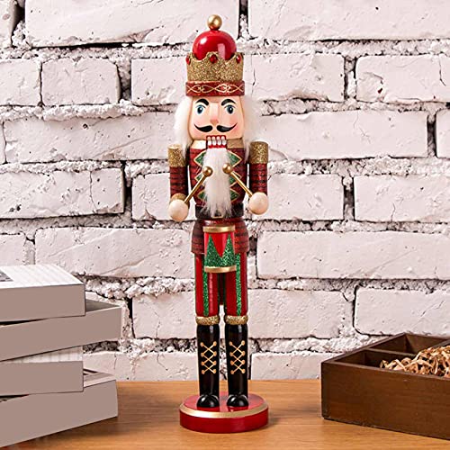 Viudecce 38CM Cascanueces Pintado Cascanueces Marioneta Colgante del áRbol de Navidad Marioneta Juguete CumpleaaOs Azul