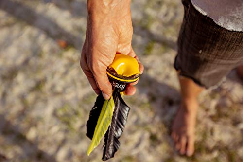 Waboba Flyer - Volante Indiaca de Goma para Jugar a Badminton en Interiores y Exteriores, Entrena tu Agilidad en Solitario o Juega Con Toda la Familia - Verde Menta y Naranja (22cm de Largo)