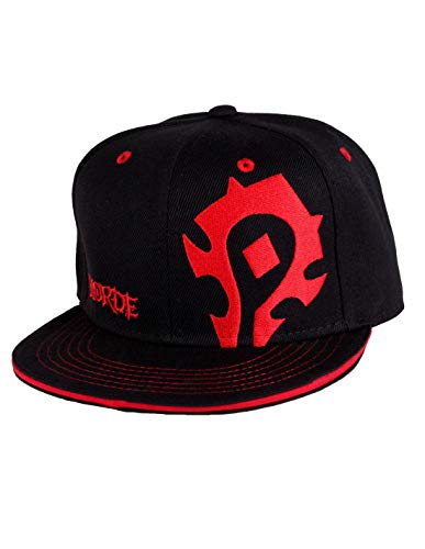 World of Warcraft Horda logotipo del casquillo del Snapback gorra de béisbol roja negro