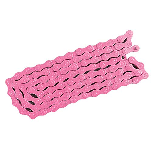 YUQIYU Bicicleta MTB BMX Bike Bike 1/2"x 1/8" Cadena de fijación de una Sola Velocidad 96 Enlace Rosa