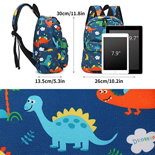 Zicac Mochilas Infantiles, Lona Bolsa Mochila Niño Mochila Bebe Guarderia Mochila Escolar con Animal para Niñas y Niños de 3 a 6 años de Edad