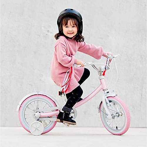 16 Pulgadas Bici Infantiles Bicicleta para NiñOs con Ruedas De Entrenamiento Ruedas De Radios NeumáTicos Regulables En Altura Adecuado para NiñOs Y NiñAs De 5 A 8 AñOs