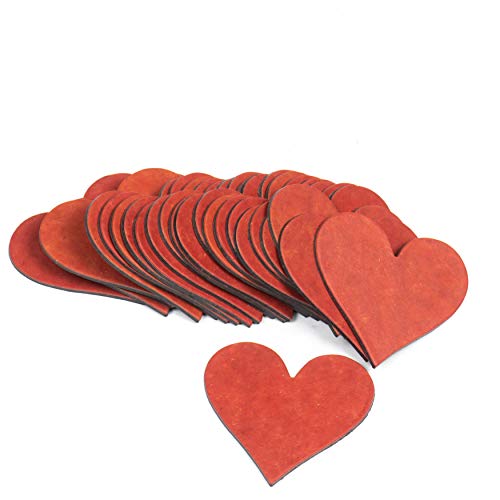 20 Corazones rojos de cartón grueso, 8x8 cm, para decorar álbumes, bodas, fiestas, detalle San Valentín, manualidades