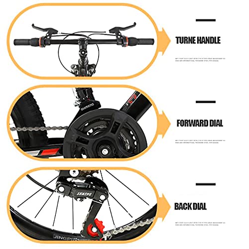 20 Pulgadas 21 Velocidades Bici Infantiles Asientos Ajustables Frenos Disco Bicicletas MontañA con AmortiguacióN Y Velocidad Variable Adecuado NiñOs Y NiñAs 8 A 10 AñOs