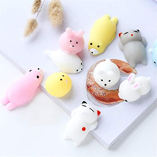 20pcs Fidget Toy Pack Barato Pelota Antiestres Cat Squishy Gato Juguetes Kawaii Mochi Gato,Mini Mochi Juguetes Para Gatos Mini Mochi Squeeze Kitty Toy