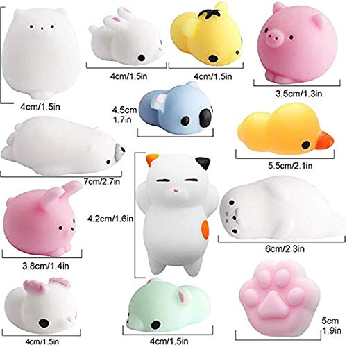 20pcs Fidget Toy Pack Barato Pelota Antiestres Cat Squishy Gato Juguetes Kawaii Mochi Gato,Mini Mochi Juguetes Para Gatos Mini Mochi Squeeze Kitty Toy