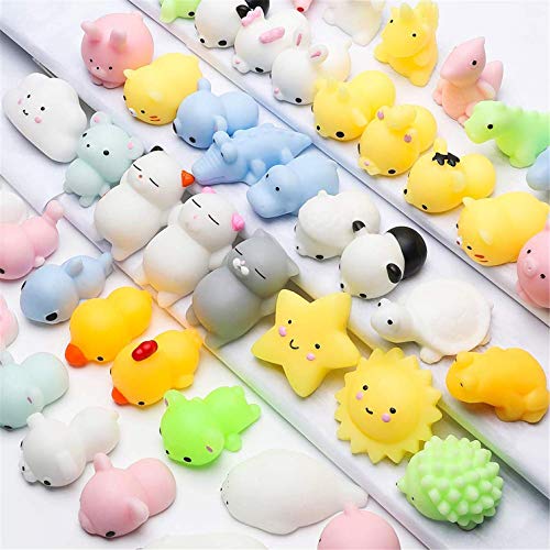 20pcs Fidget Toy Pack Barato Pelota Antiestres Cat Squishy Gato Juguetes Kawaii Mochi Gato,Mini Mochi Juguetes Para Gatos Mini Mochi Squeeze Kitty Toy