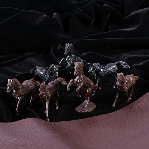 28 Unids Caballeros Caballo Guerrero Soldados de Juguete Medieval Figuras Playset Mini Juguetes Modelo Decoración de Regalo