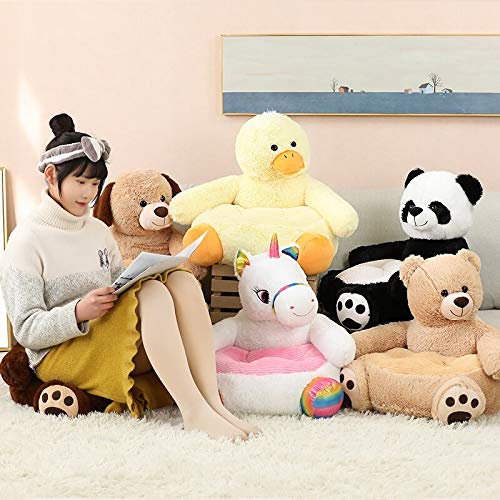 40 * 50cm Dibujos Animados Encantador Oso de Peluche Panda Unicornio Pato Niños Sofá Silla Juguetes de Peluche Asiento Nido de bebé Cama para Dormir Almohada para Adultos Sofá de Peluche para Perros