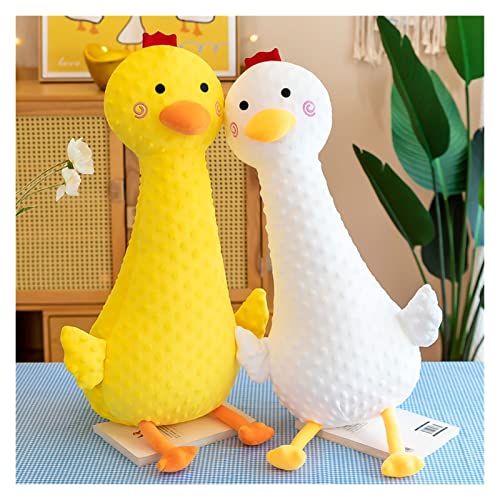 70 cm / 90 cm Kawaii Doudou Pollo Pollo Pollo de Peluche Almohada Lindo Pequeño Yellow Doll Juguetes Juguetes Blanco Blanco Dibujos Animados Muñeca Calmante Pingüino (Color : Yellow, Height : 90Cm)