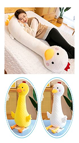 70 cm / 90 cm Kawaii Doudou Pollo Pollo Pollo de Peluche Almohada Lindo Pequeño Yellow Doll Juguetes Juguetes Blanco Blanco Dibujos Animados Muñeca Calmante Pingüino (Color : Yellow, Height : 90Cm)