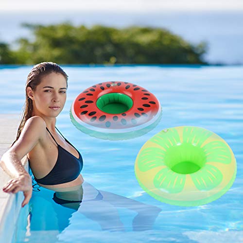 9 Piezas Posavasos Piscina Hinchable Hanel-Posavasos flotantes, Soportes para Bebidas para Piscina Inflable Bebida Titular Titulares Piscina para Verano De Fiesta En La Piscina De Agua Diversión