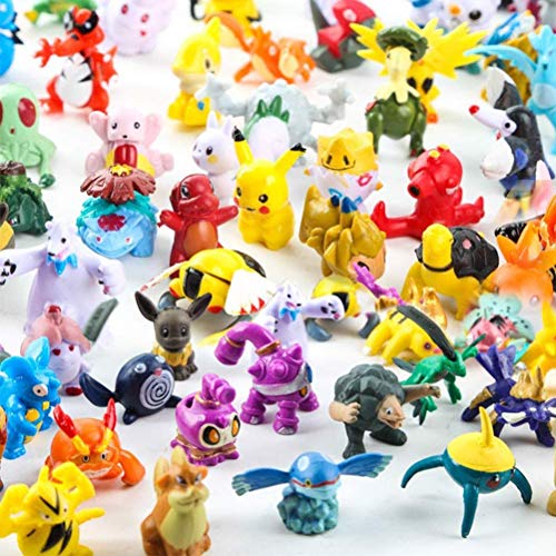 96 piezas Pokemon figura Monster Mini juguetes 2-3cm lindo Pikachu anime muñecas para niños adultos fiesta regalo de cumpleaños