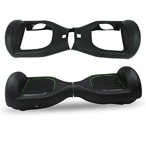 ABBY Protectora Silicona para 6.5" Smart Scooter Balance Patinete Electrico Hoverboard Cover (Negro)