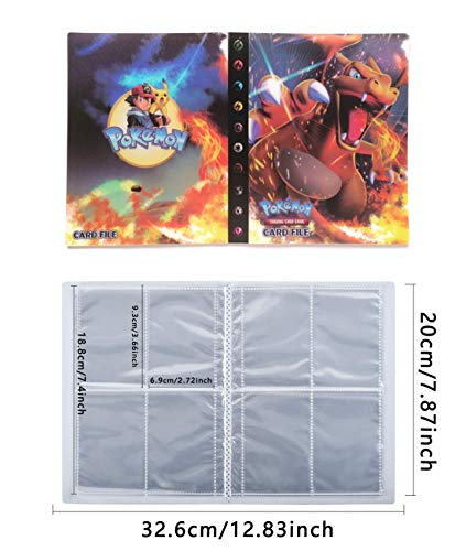 Álbumes de Cartas, Carpeta de Tarjetas, Tarjetero de colección, Álbum Titular de Cartas, 30 páginas con capacidad para 240 cartas (Charizard)