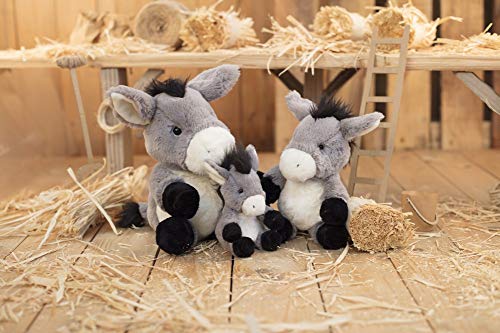 All Creatures- Cleo The Donkey - Peluche de Burro, Medium (Carte Blanche Greetings AP4QW008)