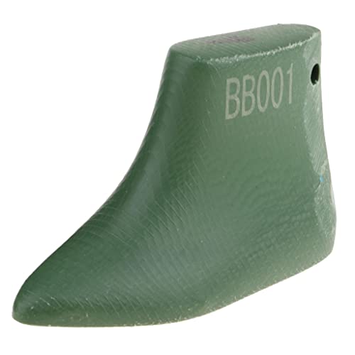 Almencla Zapatos de Plástico Verde Duran Molde de Forma de Zapatos para Accesorios de Traje de Muñeca BJD 1/3